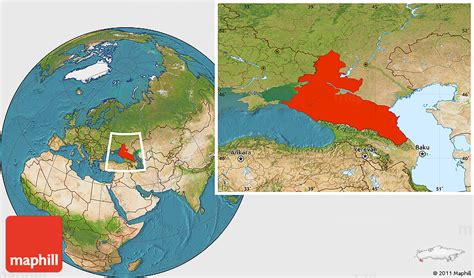 Caucasus Countries Map