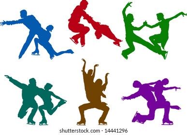 Figure Skating Couples Stock Illustration 14441296 | Shutterstock