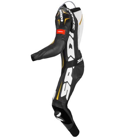 Spidi Track Wind Pro Leather Suit Black Gold Y120526 Suits | MotoStorm