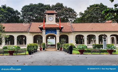 Facade View of Le Hong Phong High School in Ho Chi Minh City, Vietnam. Editorial Image - Image ...