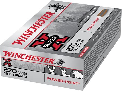 Winchester Super-X Power-Point .270 Winchester 150-Grain Rifle ...