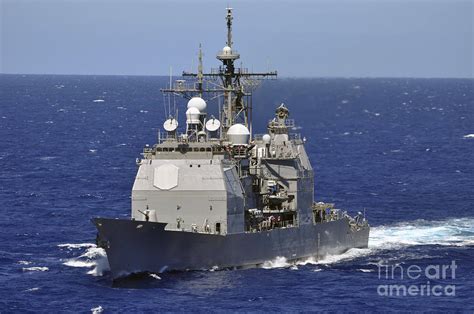 The Guided-missile Cruiser Uss Photograph by Stocktrek Images - Fine ...