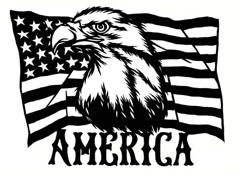 American Flag Black And White Drawing at GetDrawings | Free download
