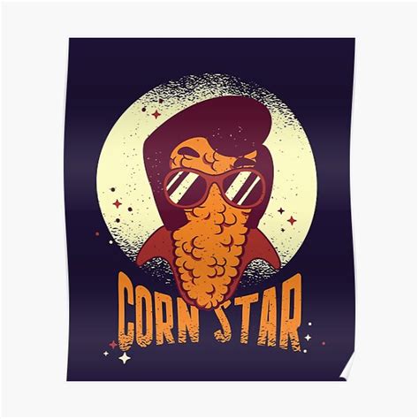 "Corn Star, cool corn on the cob with sunglasses" Poster for Sale by ...