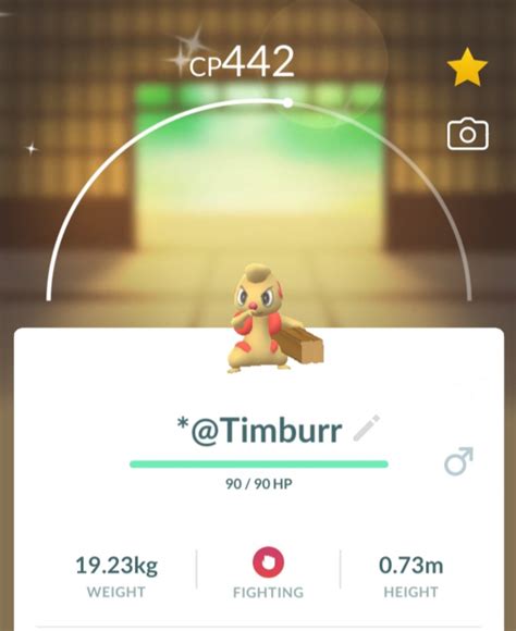 Shiny Timburr: Pokemon Go, Video Gaming, Gaming Accessories, In-Game Products on Carousell