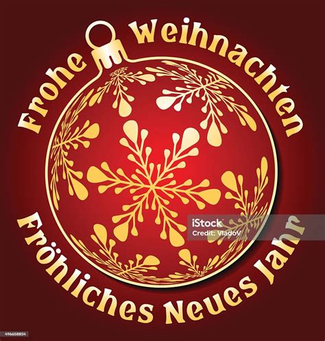 German Merry Christmas And Happy New Year Background Stock Illustration ...