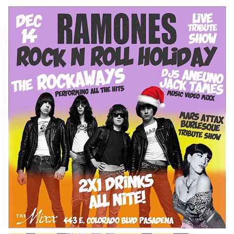 ROCK ROCK ROCK N ROLL HOLIDAY - A Ramones Live Tribute & Cabaret Show ...