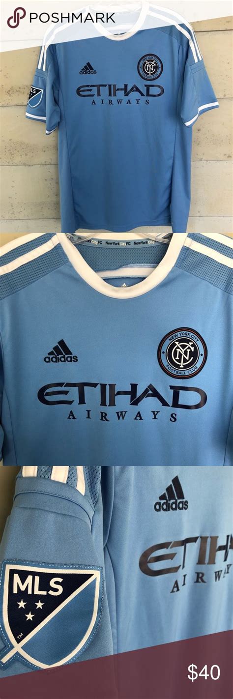 SOLD Authentic Adidas NYCFC Jerseys | Adidas shirt, Mens tshirts, Adidas