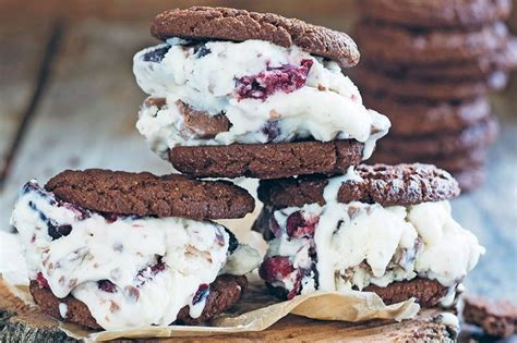 Cherry choc chip ice-cream sandwiches - WYZA Australia | Ice cream sandwich, Ice cream recipes ...