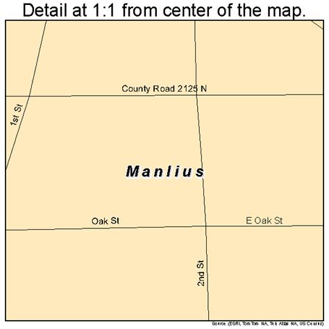 Manlius Illinois Street Map 1746422