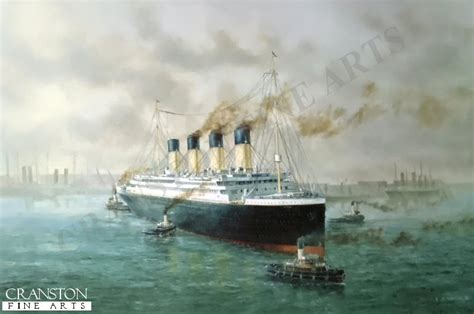 Titanic Leaving Southampton by E. D. Walker.