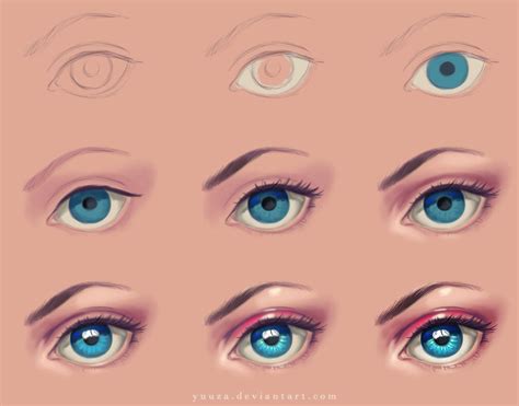 Eye - step by step by Yuuza on @DeviantArt Eye Drawing Tutorials ...