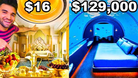 WORLD’S CHEAPEST Vs. MOST EXPENSIVE 5-STAR HOTEL ($16 vs $129,000)! - YouTube