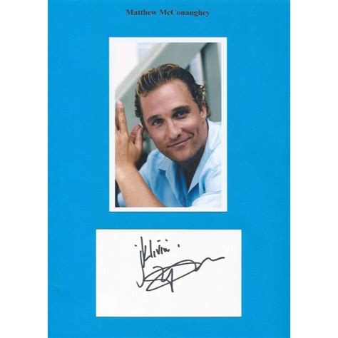 Matthew MCCONAUGHEY Autograph