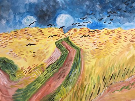 ‘Wheatfield with crows’ by Vincent Van Gogh | Painting, Vincent van ...