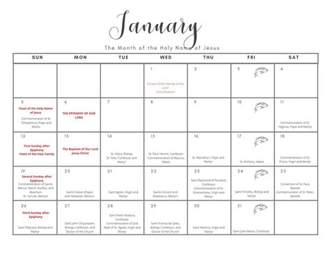 Catholic Calendar 2024 Printable - 2024 CALENDAR PRINTABLE