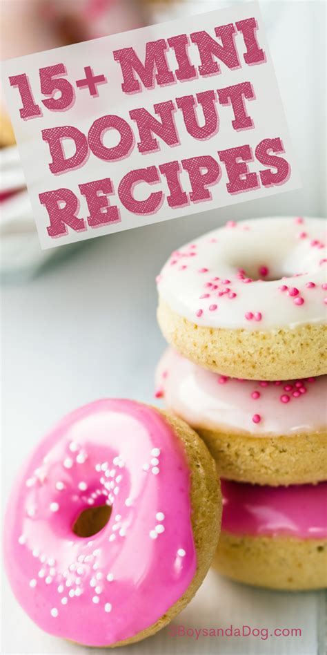 Perfect Mini Donut Maker Recipes – 3 Boys and a Dog