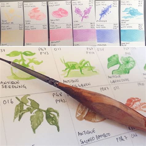 Holbein Artist watercolour swatches by @ha2693 | Watercolor artwork ...