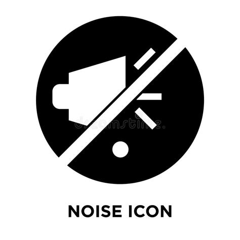 Noise Icon Vector Isolated on White Background, Logo Concept of Stock Vector - Illustration of ...