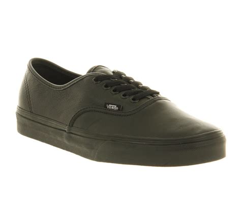 Vans Authentic Leather in Black for Men - Save 18% | Lyst