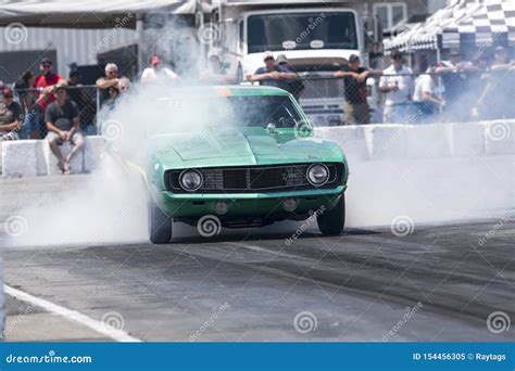 Chevrolet Camaro in Action on the Race Track Editorial Image - Image of green, racing: 154456305