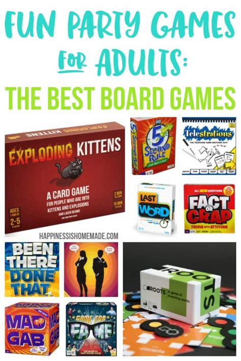 Fun Party Games for Adults: Board Games - Happiness is Homemade