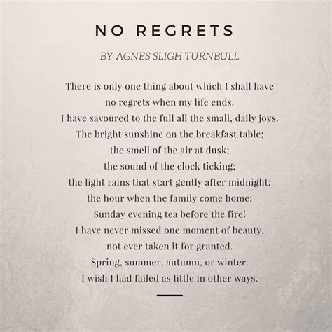 Inspiring Poems About Abandoning Regrets