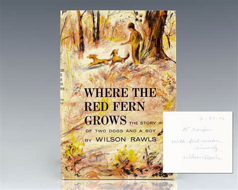 Where the Red Fern Grows Wilson Rawls First Edition