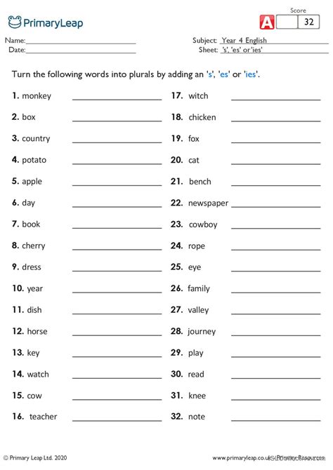 Adding Ies To Words Ending In Y