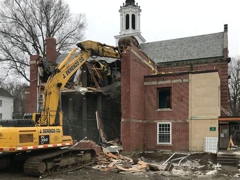 Watch: Grafton Library Demolition Makes Way For Expansion | Grafton, MA Patch