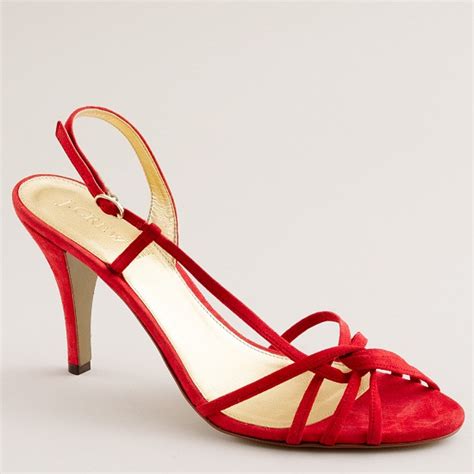 Red Strappy Sandals - CraftySandals.com