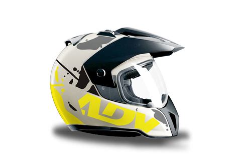 BMW Enduro Helmet (White) Fluo Yellow Stickers - Signature Custom Designs