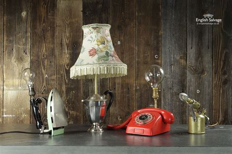 Vintage Household Items Repurposed as Lamps | Household items, Vintage ...