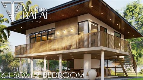 Modern Tropical House, Tropical House Design, Bamboo House Design, Small House Design, Tropical ...