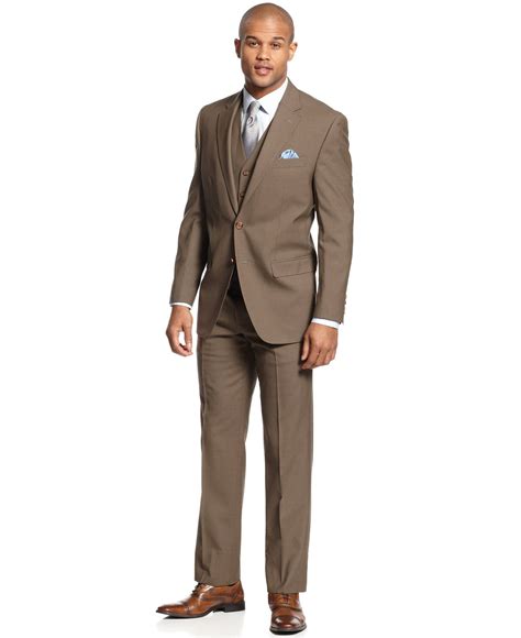 Lauren Ralph Lauren Olive Solid Vested Suit - Shop All Suits - Men - Macy's | Suit shop, Slim ...