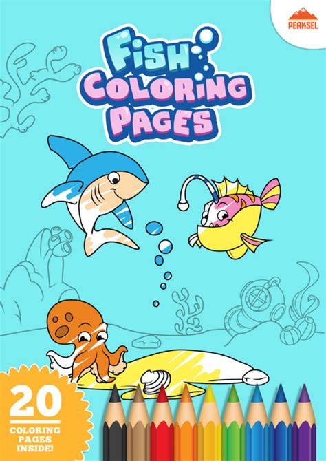 Fish Coloring Pages PDF | Vebuka.com
