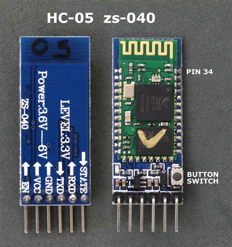 Arduino with HC-05 (ZS-040) Bluetooth module – AT MODE | Martyn Currey