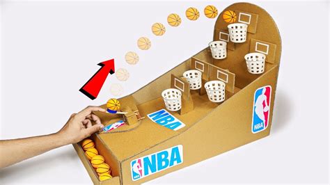 How to make NBA Basketball Board Game using Cardboard - YouTube