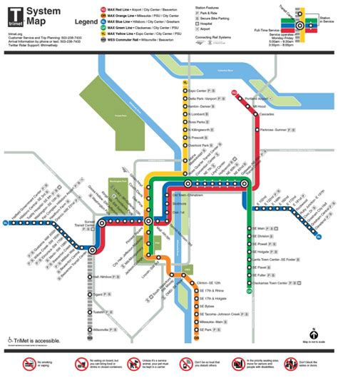 Portland’s transit agency made a rail system map styled like WMATA ...