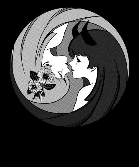 Goth Manga Japan Otaku Kawaii Anime Girl Yin Yang Digital Art by Toms Tee Store - Pixels