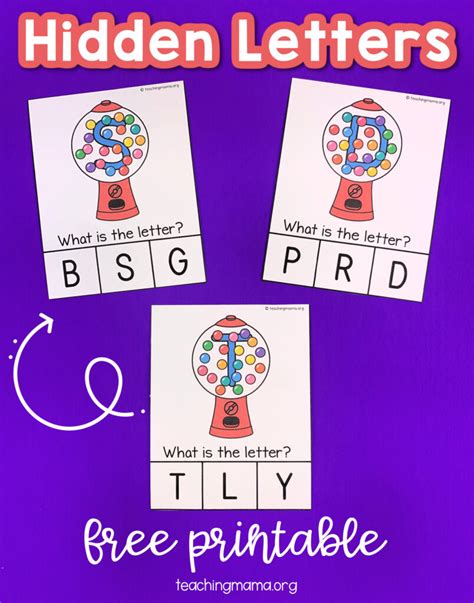 Hidden Letters Printable - Teaching Mama