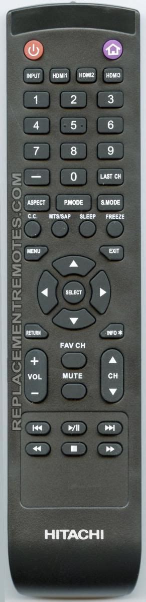 Buy HITACHI 830100K8700070 TV Remote Control