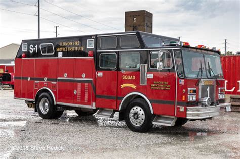 Fire truck at the Illinois Fire Service Institute training center « chicagoareafire.com