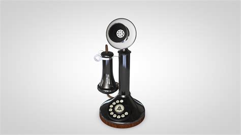 candlestick phone c4d