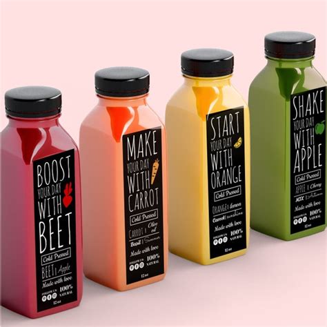 Editable Juice Bottle Label Template Fresh Juice Label - Etsy