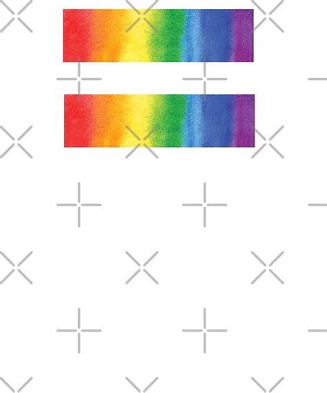 "Rainbow Equal Sign Graphic Rainbow Flag LGBTQ Equality Symbol for Gay ...