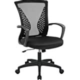 Amazon.com: Ergonomic Office Chair, Mid Back Desk Chair Mesh Computer Chair Executive Rolling ...