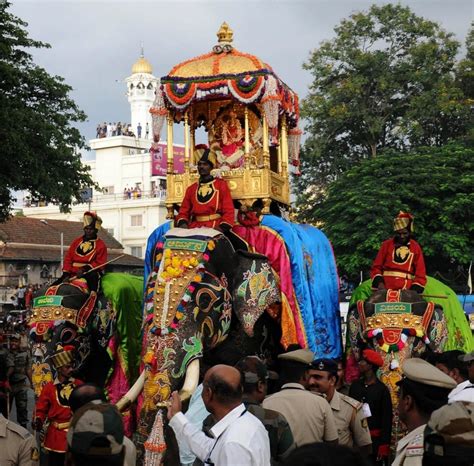 In photos: Jamboo Savari procession and Torchlight Parade mark the end of Mysuru Dasara festival ...