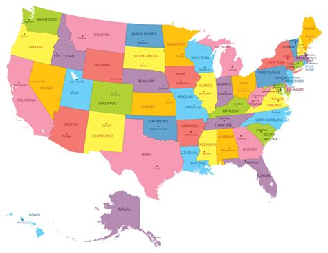 Acquire United States Map States Free Vector - Www