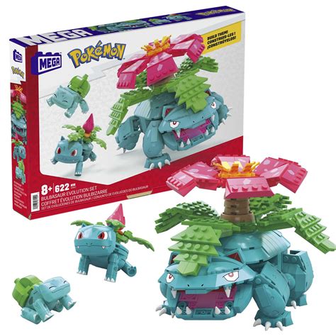 MEGA Pokémon Bulbasaur Evolution Set Building Toy | Mattel